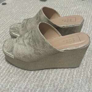 Gold wedge by Shu Shop.